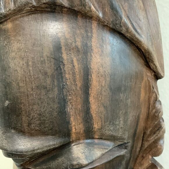Hand Carved Wooden Senagalese Mask - Picture 7 of 17